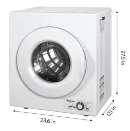 Magic Chef 2.6 cu ft Compact Electric Dryer, White - Thumbnail 4
