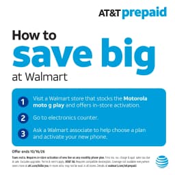AT&T Motorola moto g Play 2026,64GB, PANTONE Tapestry - Prepaid Smartphone[Locked to AT&T] - Thumbnail 3