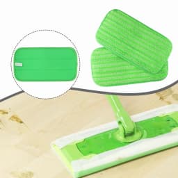 KLYNE - Mop Refills Mop Pads Reusable 12 Inch For Swifter Wet Jet Mops Green Home - Thumbnail 6