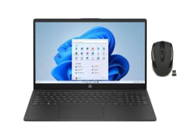 HP 15.6" HD display Laptop | Intel Processor N200 | Intel UHD Graphics | Microsoft 365 included | Black| 4GB RAM | - Thumbnail 1