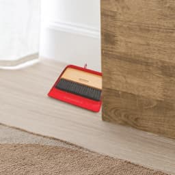 Behrens Portable Galvanized Steel Dustpan and Brush Broom Set, Red - Thumbnail 5