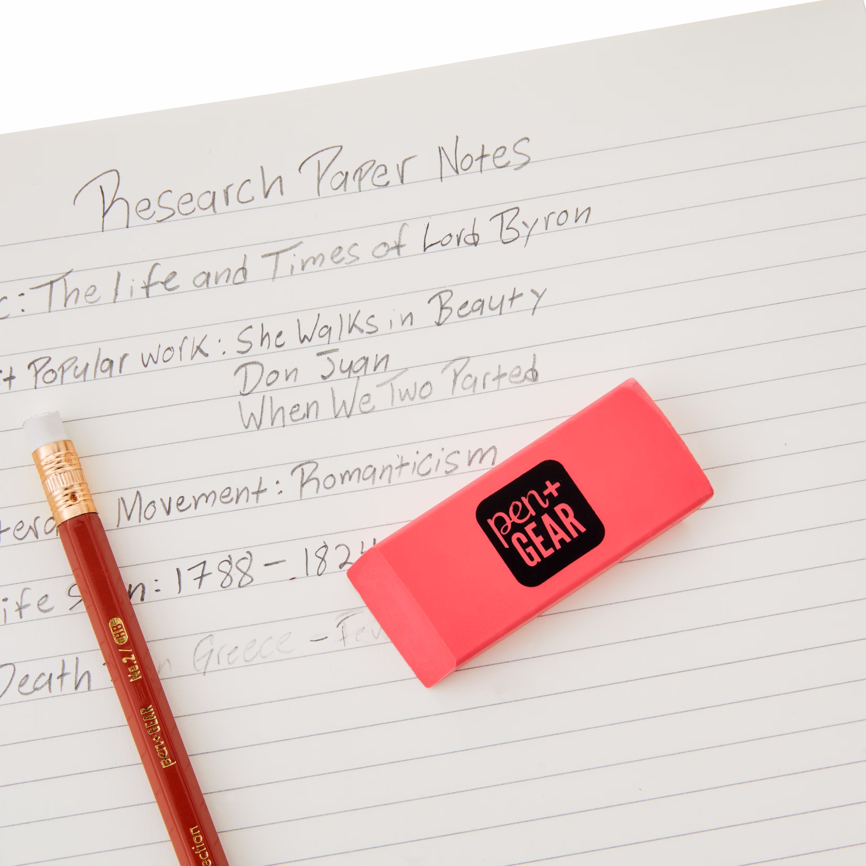 Pen+Gear Pink Block Erasers, 2 Count - Thumbnail 5