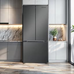Hamilton Beach, 16.6 Cu. Ft. French Door Refrigerator, Black Stainless - Thumbnail 3