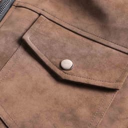 YLSDY Mens Leather Jacket Stand Collar Motorcycle Solid Biker Jackets Vintage Faux Leather Outwear Casual Lightweight Coat Coffee XL - Thumbnail 6