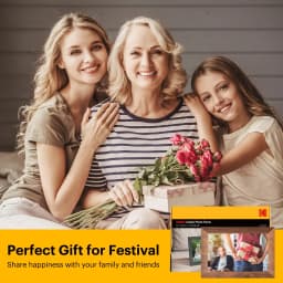 Kodak 10-inch WIFI Digital Picture Frame with 32GB Storage, IPS Touch Screen, Gift for Loved One – Wood - Thumbnail 3