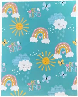 Back to School 2 Pocket Folders Hearts, Flowers, Cherries, Rainbows Set of 4 Elementary Grade School - Thumbnail 2