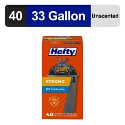 Hefty Strong Extra Large Trash Bags, 33 Gallon, 40 Count - Thumbnail 1