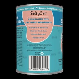 (6 pack) Salty Cat Minced Salmon Flavor in Gravy Wet Cat Food, 13 oz Can - Thumbnail 5