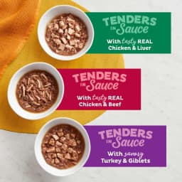 Meow Mix Tenders in Sauce Wet Cat Food Variety Pack With Poultry & Beef Favorites, 24 Cups, 2.75 oz Each - Thumbnail 5