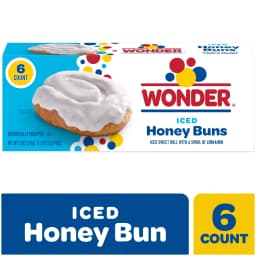 Wonder Iced Honey Buns, Individually Wrapped Iced Pastry Snacks, 10.5 oz, 6 Count - Thumbnail 9