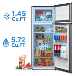 Mainstays 7.2 cu. ft. Energy Star 2-Door Refrigerator/Freezer with LED Lighting - Thumbnail 6