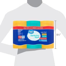 Great Value Disinfecting Wipes, Lemon and Fresh Scent, 225 Count, 3 Pack - Thumbnail 9