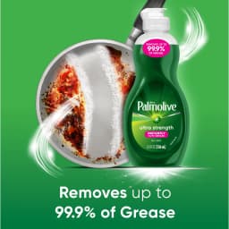(2 pack) Palmolive Ultra Strength Liquid Dish Soap, Cuts Grease and Grime, No Soaking Needed, 8 fl oz Bottle - Thumbnail 3