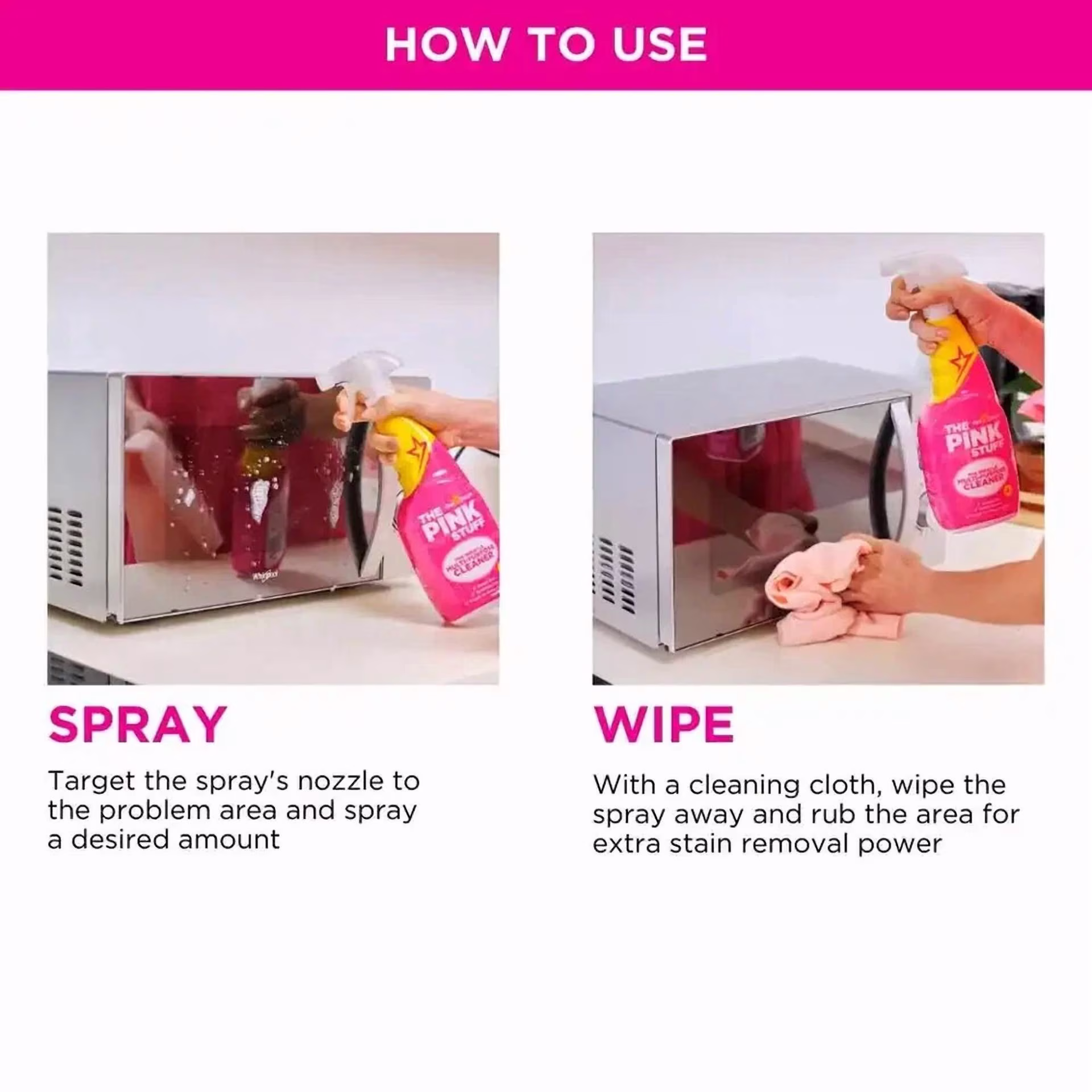 The Pink Stuff Miracle 750 Ml Multi-Surface Cleaner - 26 Fl Oz - Thumbnail 5