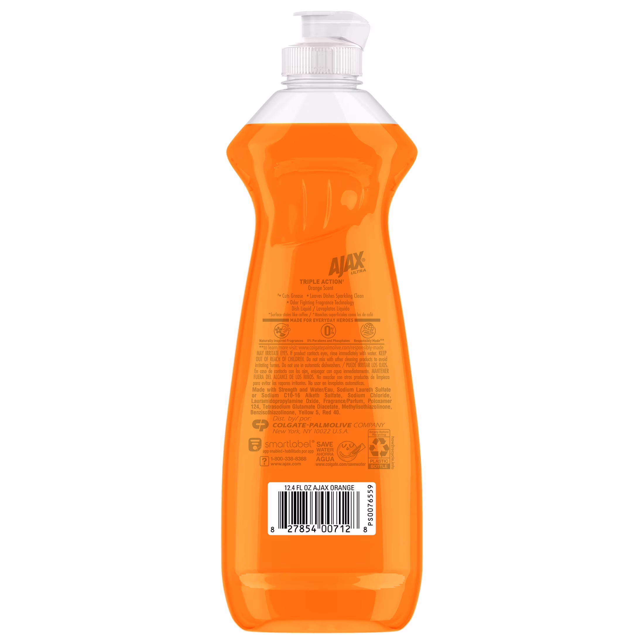 Ajax Ultra Triple Action Dishwashing Liquid Dish Soap, Orange Scent, 12.4 Fluid Ounce - Thumbnail 11