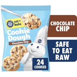 Pillsbury Ready to Bake Chocolate Chip Cookie Dough, Makes 24 Cookies, 16 oz - Thumbnail 1