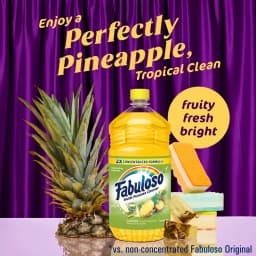 Fabuloso Multi-Purpose Cleaner, 2X Concentrated Formula, Floor Cleaner, Pineapple Scent, 16.9 fl oz - Thumbnail 4