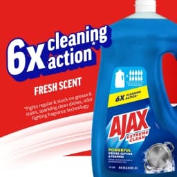Ajax Extreme Clean Foaming Dish Soap, Deep Cleaning, Grease-Cutting, 85 fl oz - Thumbnail 2