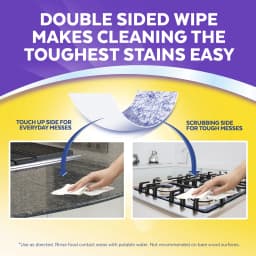 Lysol Dual Action Disinfectant Wipes, Multi-Surface Antibacterial Scrubbing Wipes, For Disinfecting and Cleaning, Citrus Scent, 75 Count - Thumbnail 3