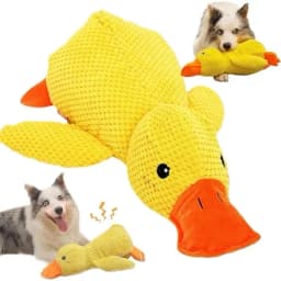Mellow Dog Calming Duck, 2026 New Calming Duck Dog Toy, Calming Ducks Dog Toy, The Mellow Dogs Calming Pillow with Quacking Sound, Soft Stuffed Ducks - Thumbnail 1