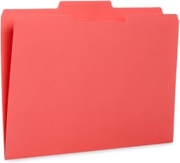 100 Colored File Folders Letter Size 1/3 Cut Tabs - Pastel File Folders, Colorful File Folders Multicolor, Durable 11pt Paper - Thumbnail 7