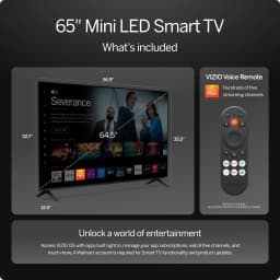 VIZIO 65” Mini LED Quantum 4K QLED HDR Smart TV (NEW 2026) VQM65C-10 - Thumbnail 3