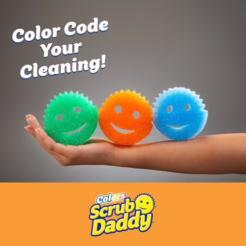 Two Pack Scrub Daddy Pack 6 Count Colors Flexible Non Scratch 3X2 Sponges - Thumbnail 2