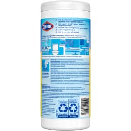 Clorox Disinfecting Cleaning Wipes, Bleach Free, Crisp Lemon, 35 Count - Thumbnail 9