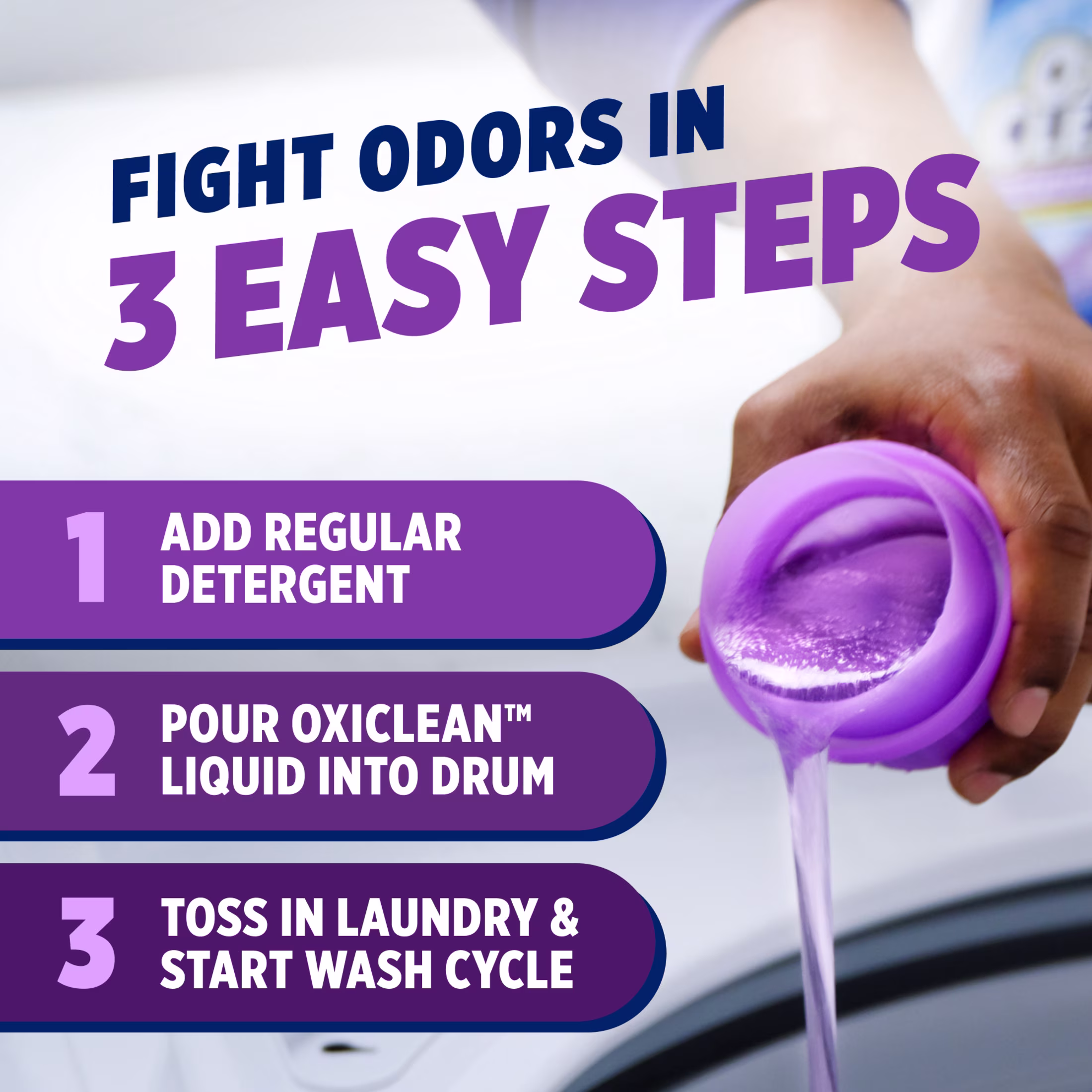 OxiClean Odor Blasters Odor and Stain Remover Liquid Laundry Additive, 45 fl oz - Thumbnail 8