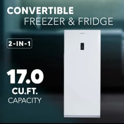Farberware 17 cu. ft. Upright Convertible Freezer/Refrigerator, White, FW-UFR171-I3B - Thumbnail 2