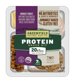 Greenfield Natural* Meat Co. Smoked Turkey Protein Snack Kit, Sliced, Tray - Thumbnail 2