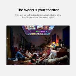 Samsung The Freestyle Projector 2nd Gen with Gaming Hub SP-LFF3CLAXXZA Bundle with Socket Adapter - Thumbnail 10