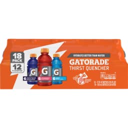 Gatorade Sports Drinks, Grape, Strawberry and Berry Flavored Variety Pack, 12 fl oz, 18 Count Bottles - Thumbnail 8