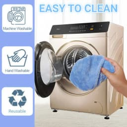 6Pcs Reusable Microfiber Mop Pads Compatible with SwifferSweeper Mop, Wet and Dry Flat mop Cover, Replacement Sweeping Mopping pad Refills - Thumbnail 5