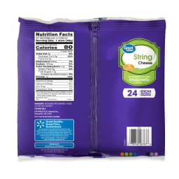 Great Value Low-Moisture Part-Skim Mozzarella String Cheese, 24 oz Bag, 24 Count - Thumbnail 6