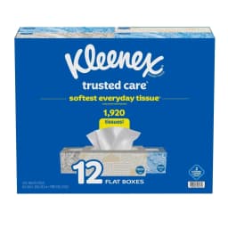 Kleenex Trusted Care 2-ply Facial Tissues Flat Boxes (160 Tissue/Box 12 Boxes) - Thumbnail 2