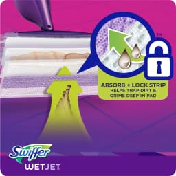 Swiffer Wet Jet Mop Cleaning Pads Refill, Floor Cleaner for Mopping Wood, Laminate, Tile, 24 Count - Thumbnail 4