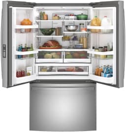 GE GNE29GYNFS 28.7 Cu. Ft. Freestanding French Door Refrigerator - Thumbnail 2