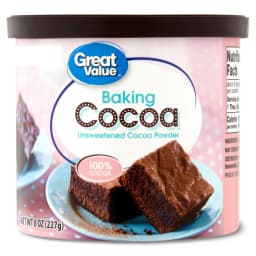 Great Value Baking Unsweetened Cocoa Powder, 8 oz Tub - Thumbnail 1