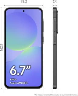 Samsung Galaxy A36 5G - 2025 (Awesome Black) 128GB Storage , 6GB RAM - Unlocked AI Smartphone - Thumbnail 8
