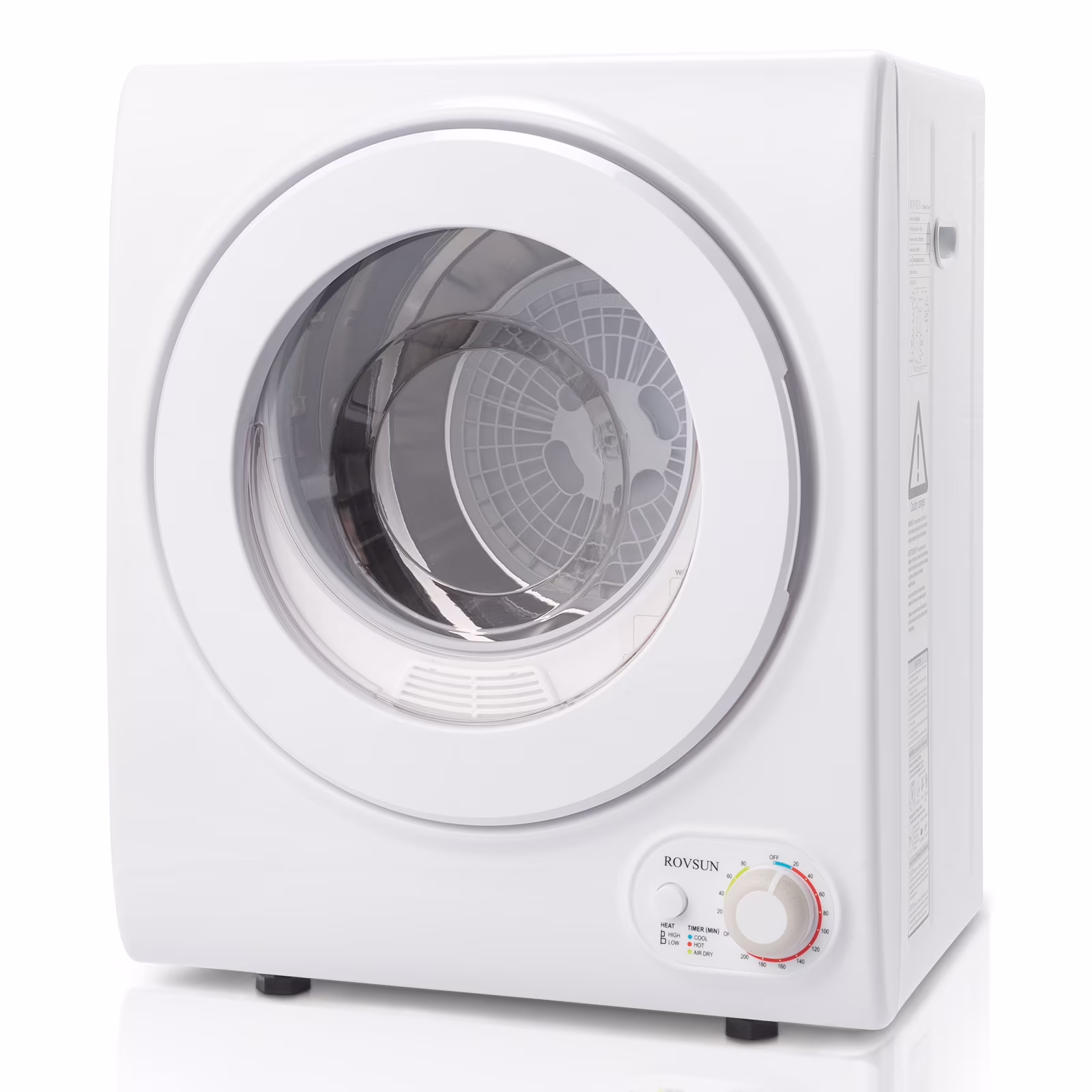 RovSun 110V White Stainless Steel Electric Tumble Dryer - Thumbnail 1