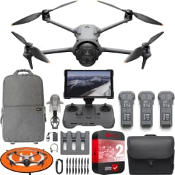 DJI Mavic 4 Pro Triple Camera Flagship Drone Creator Combo (DJI RC Pro 2), 512GB Onboard Storage, 100MP Hasselblad Camera, 6K HDR Video, 0.1-Lux - Thumbnail 1