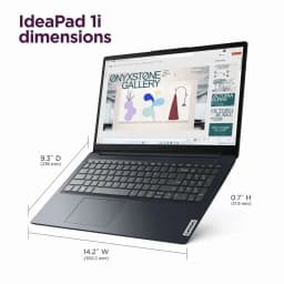 Lenovo Ideapad 1i 15.6" FHD Touchscreen Business&Home Laptop, 16GB RAM, 256GB PCle SSD - Thumbnail 4