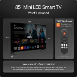 VIZIO 85” Mini LED Quantum 4K QLED HDR Smart TV (New 2026) VQM85C-10 - Thumbnail 3