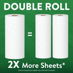 Great Value Ultra Strong Paper Towels, White, 12 Double Rolls, 1320 Sheets - Thumbnail 6