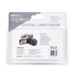 Vivitar PopCam 48MP Full HD 1080p Digital Camcorder with 3" Flip Screen and 16x Digital Zoom for Vlogging - Thumbnail 15