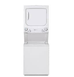 GE Unitized Spacemaker(R) ENERGY STAR(R) 3.9 cu. ft. Capacity Washer with Stainless Steel Basket and 5.9 Electric Dryer - GUD27EESNWW - Thumbnail 1