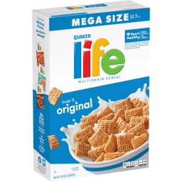 Quaker Life Multigrain Original Crunchy Cereal 32.5 oz box - Thumbnail 1