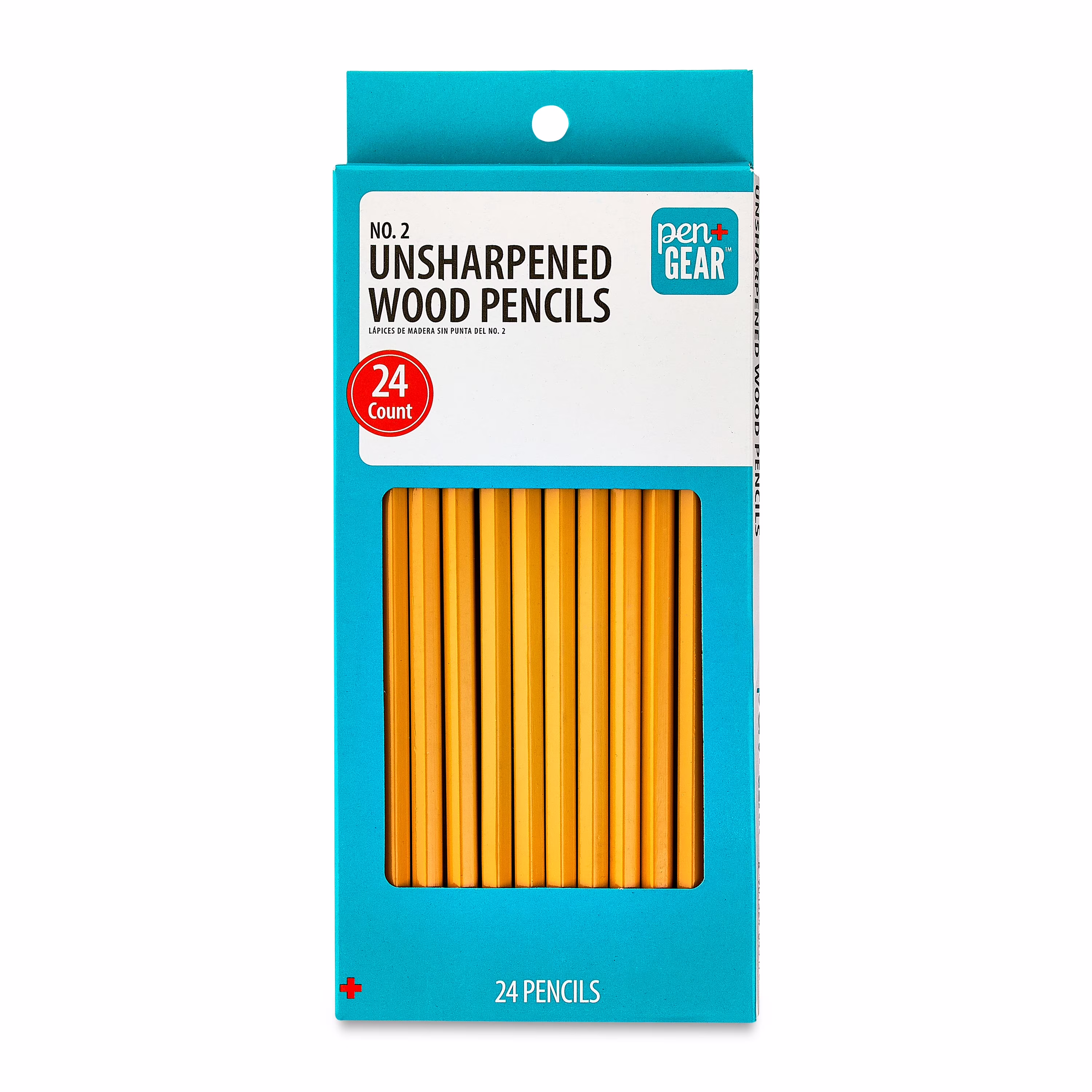 Pen+Gear #2 HB Unsharpened Wood Pencils, Yellow, 24 Count - Thumbnail 1