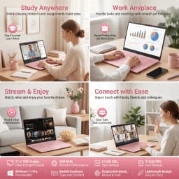 MiniHyper 15.6" Pink Laptop, Intel N5100, 8GB RAM, 512GB SSD, FHD IPS Display, Windows 11 Pro, Backlit Keyboard - Thumbnail 19